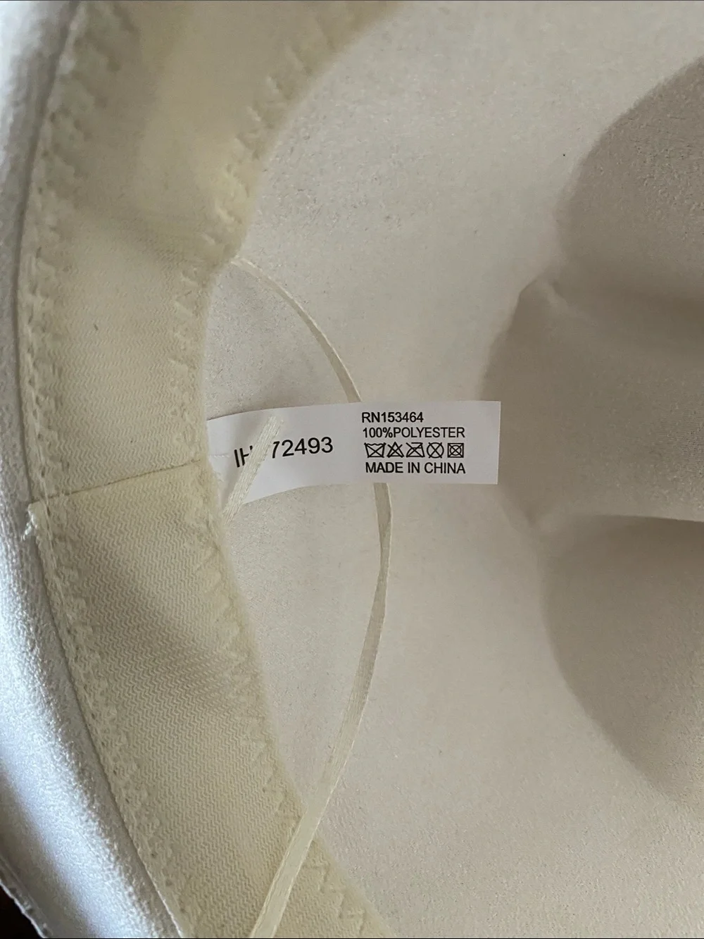 Illuma Faux Suede Cream Cowgirl Hat with Tag
